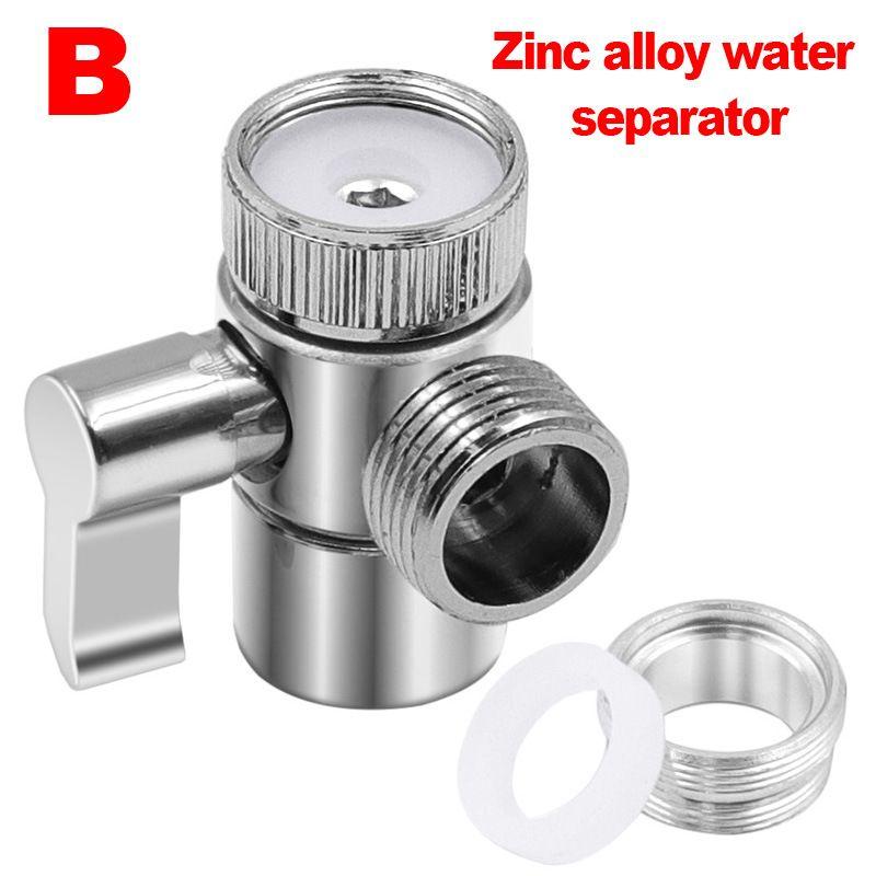 Two Way Water Tap Connector for Toilet Bidet Shower Kitchen Faucet Adapter Bathroom Sink Splitter Diverter Valve Faucet Kitchen Accessories