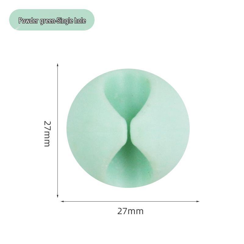 Multi-Hole Self-Adhesive Cable Organizer and Power Cord Holder