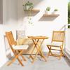 3-piece Garden Bistro Set In Acacia Wood 42000951