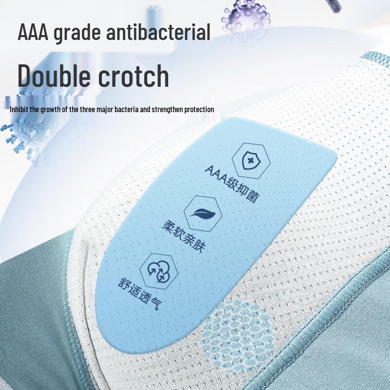 LANGSHA Мужские хлопковые антибактериальные трусы-боксеры, 4 шт.