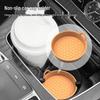 Round Anti-Slip Silicone Car Coaster Mat