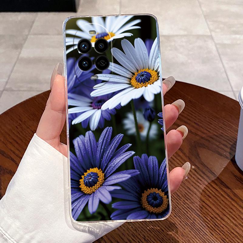 Чехол для Huawei Nova 13 Pro Роскошный Милый Крутой Узор Дракон Цветок Мягкий силикон Чехол для Телефона Задняя крышка Прозрачный ТПУ Корпус