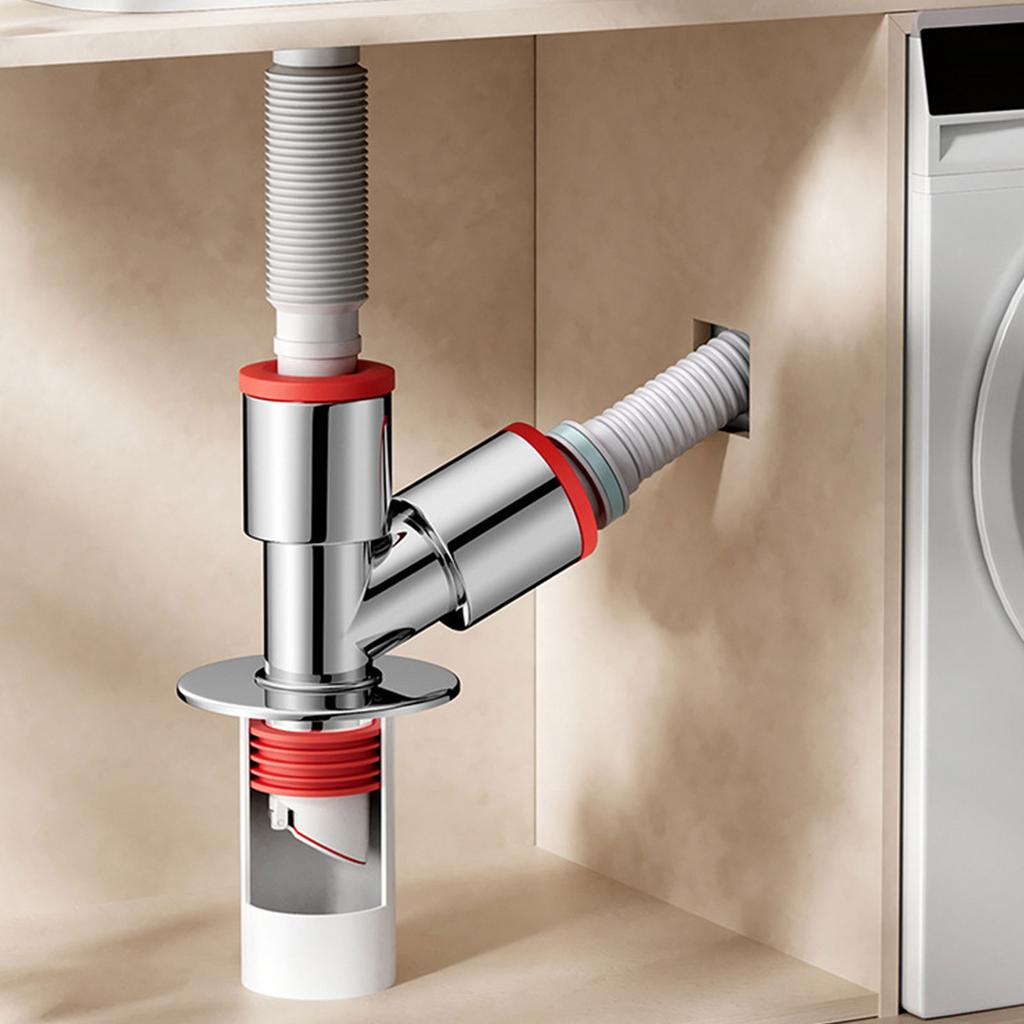 Deodorant Sewer Basins Sink Elbow Pipe Connector Washing Machine Floor Drain Pipe Tees Sewer Elbow Pipe Tees Joint