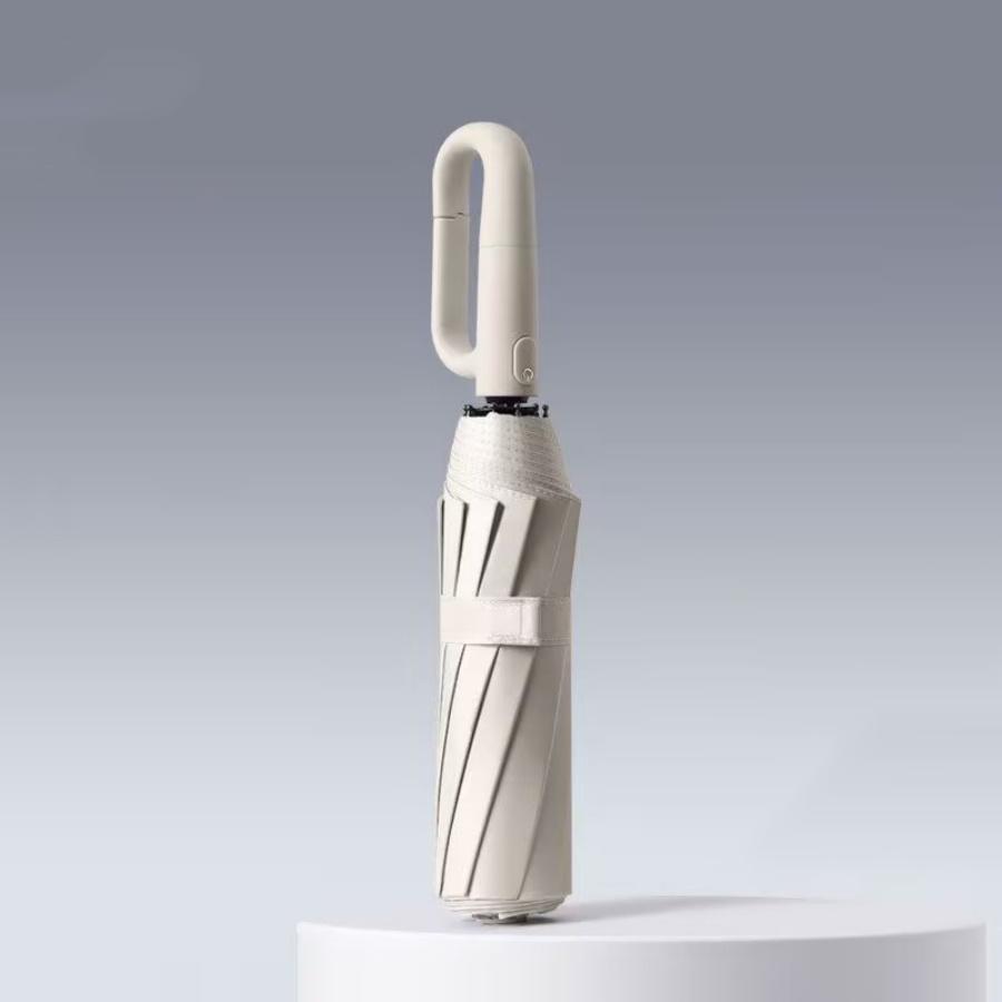 Зонт от солнца и дождя, ветрозащитный, прочный, автоматический, складной, с большой ручкой-пряжкой, 20 спиц, двойной каркас