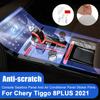Transparent TPU Salon Frame Cover Sticker Strips Car Accessaries For Chery Tiggo 8 Plus 2021 Car Console Gearbox Panel Film
