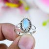 Кольцо в подарок из чистого серебра 925 пробы с ларимаром Natural Republic S.8 B1s14