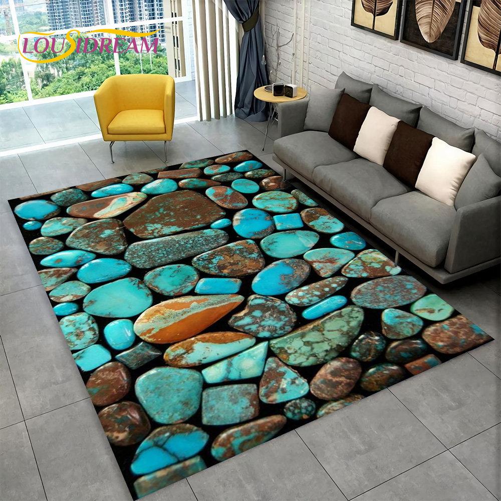 3D каменный след, пляжная галька, ковер, ковер для дома, гостиной, спальни, дивана, коврик для кухни, декор, нескользящий напольный коврик