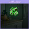 Glow Green Halloween Skull Palm Decal Wall Sticker For Home And Office Spaces