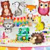 Animal Foil Balloons Large Jungle Birthday for Forest Theme Party, 8pcs
