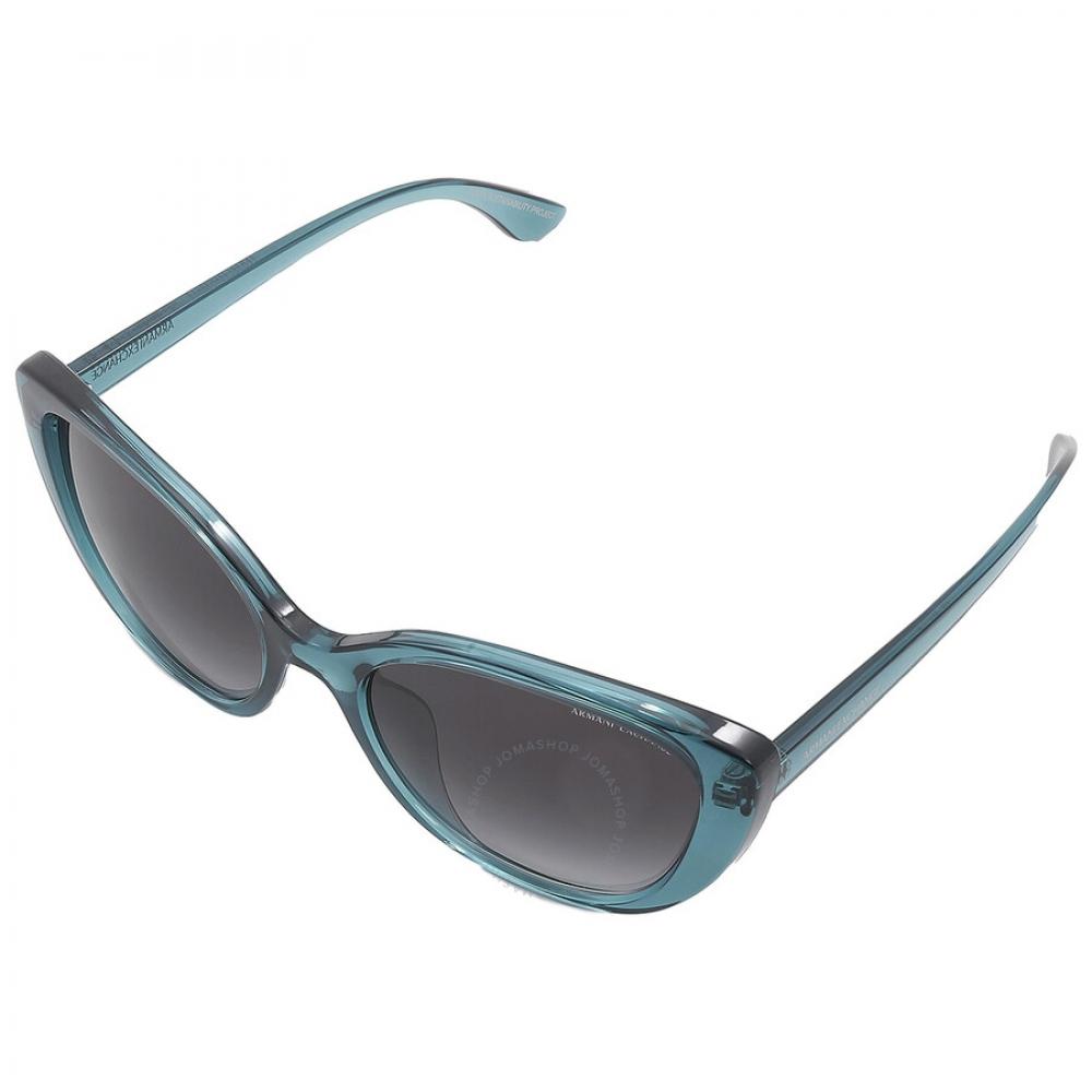 Armani Exchange Серые градиентные женские солнцезащитные очки кошачий глаз Ax4111su 82908g 54