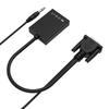 Кабель-переходник VGA на HDMI со звуком и питанием