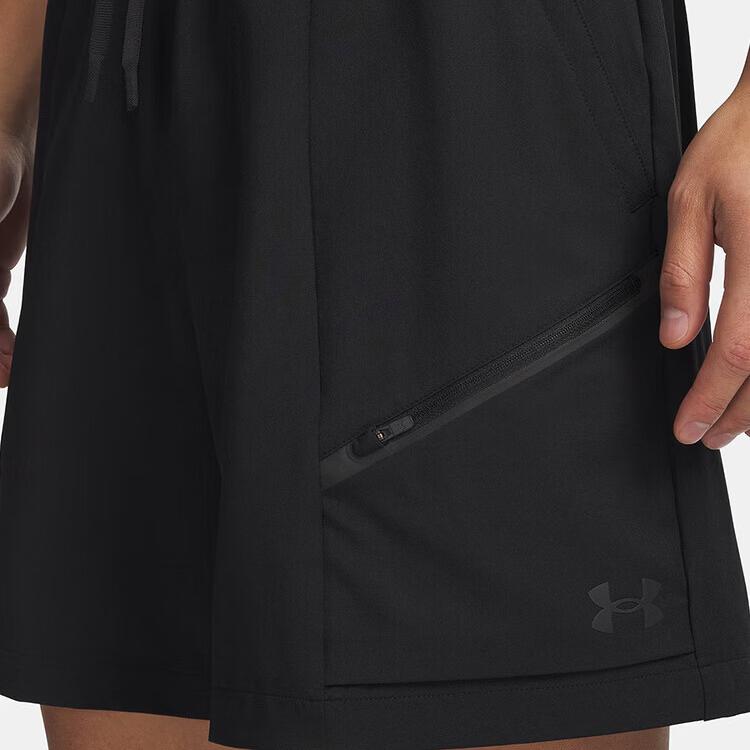 Under Armour SS26 Удобные однотонные повседневные шорты со средней посадкой и завязками для мужчин 6009361-001