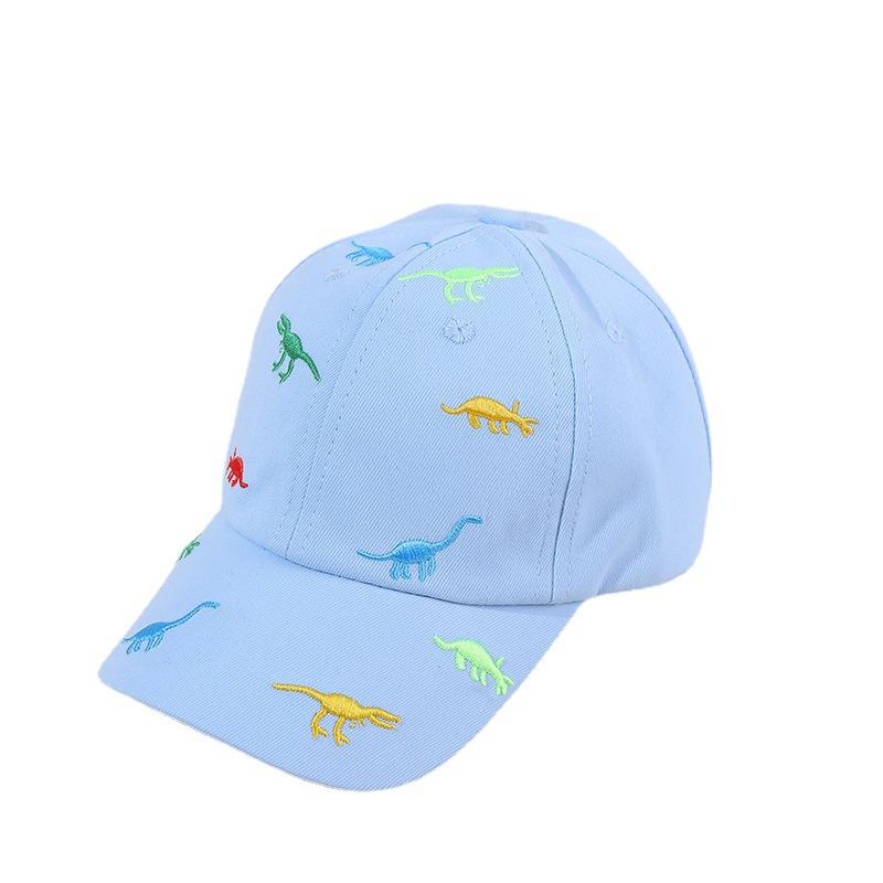 Cartoon Dinosaur Embroidery Baby Cap Summer Kids Baseball Cap Outdoor Adjustable Infant Boy Girls Sun Hats