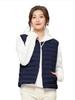 YEJUAWEN Lightweight and Down and Available In Plus Sizes for Autumn and Winter Women's V-Neck U-Neck Vest, Lightweight, Thin, Warm, Cold-Weight,