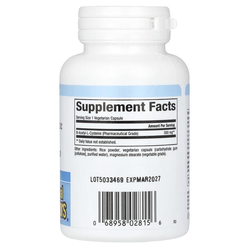 NAC, N-Acetyl-L Cysteine, 500 mg, 90 Vegetarian Capsules