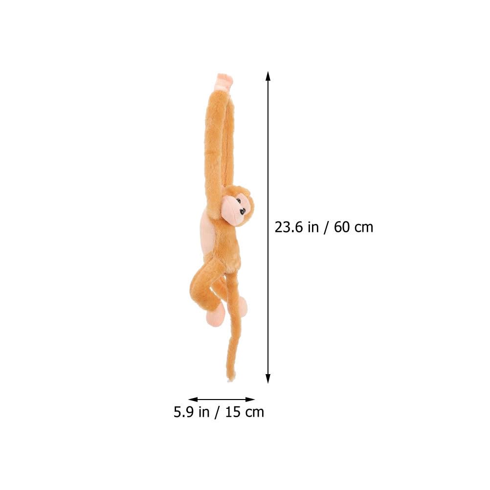 HOMSFOU Плюшевая обезьяна гиббон, украшения для колец для штор, плюшевые подхваты для штор, подхваты для штор в виде животных, товары для вечеринки в честь дня рождения обезьяны, мягкая обезьяна