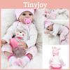 Изысканная 22-дюймовая кукла реборн с реалистичными мягкими силиконовыми чертами лица для рождественского подарка