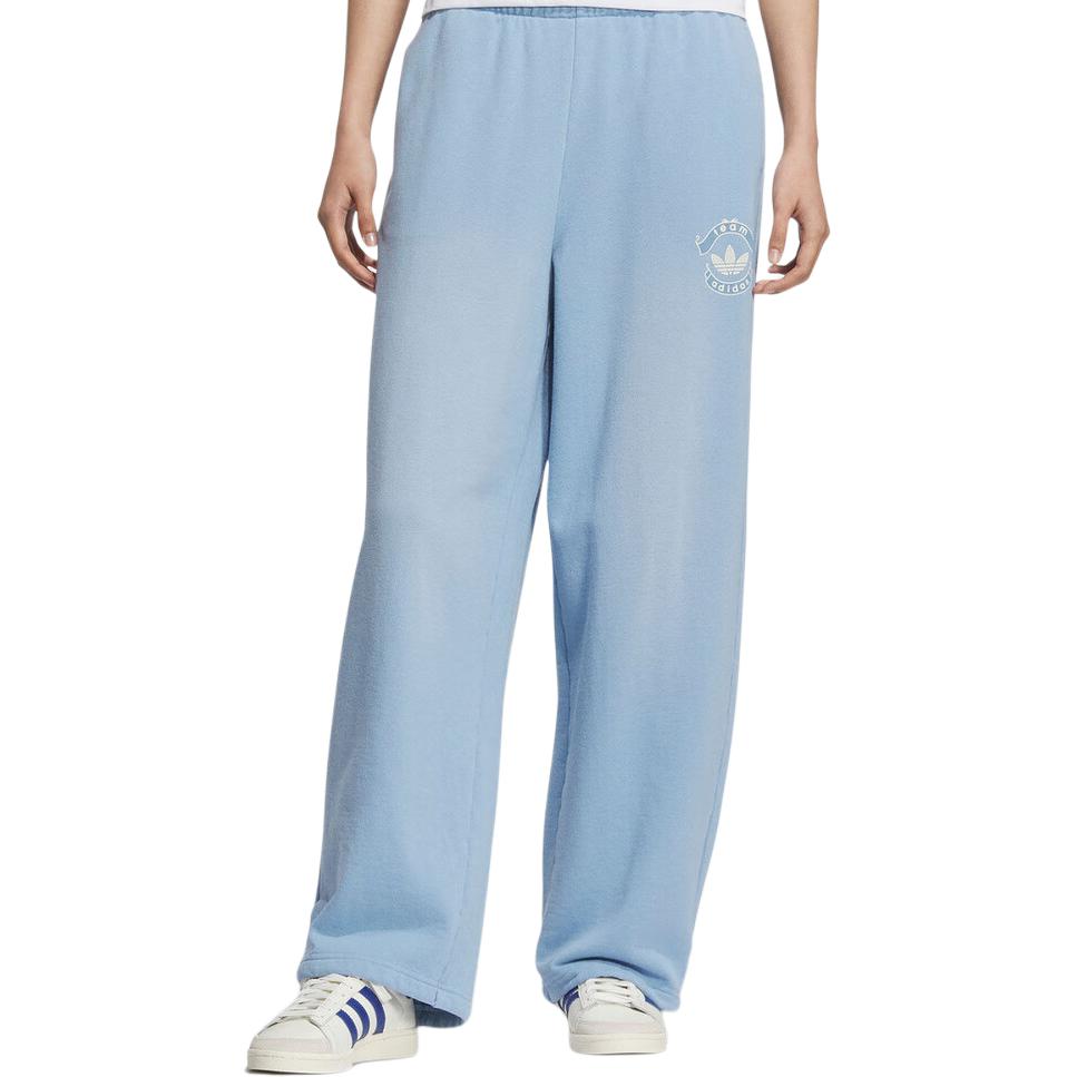 adidas Джинсы Originals Женские Светло-синие Деним Умеренный Прямой Крой Брюки KC5873