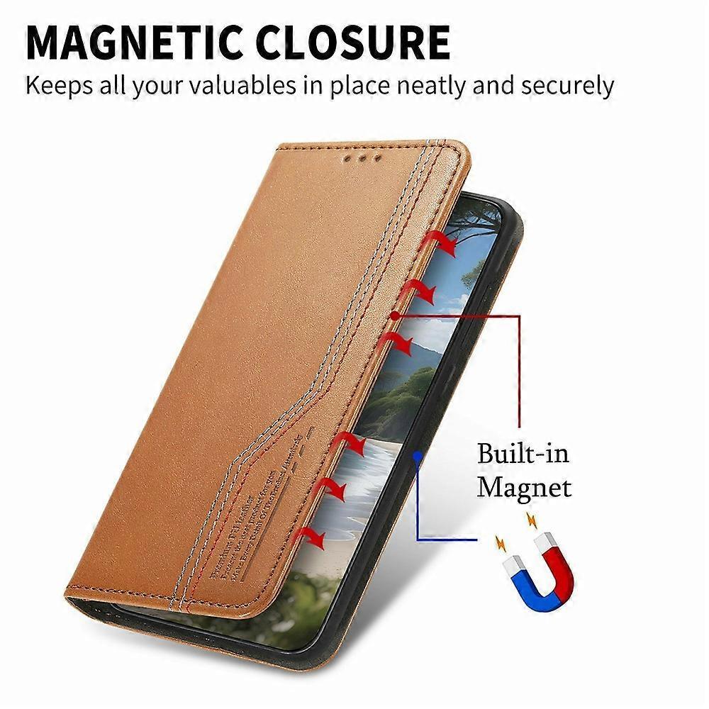Compatible For Motorola Moto G86 Power 5G Case Wallet Tri-Color Stitching Leather Phone Cover with Elastic Wristband