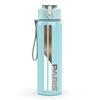 1PC Paris Vertical Line Logo 750ml Color Plastic Sports Water Bottle Leakproof Flip Straw Lid Suitable for Sports Office Home Use