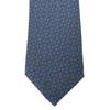 Used HERMES Tie Shane Dunkle Pattern Owl Silk Navy Suit