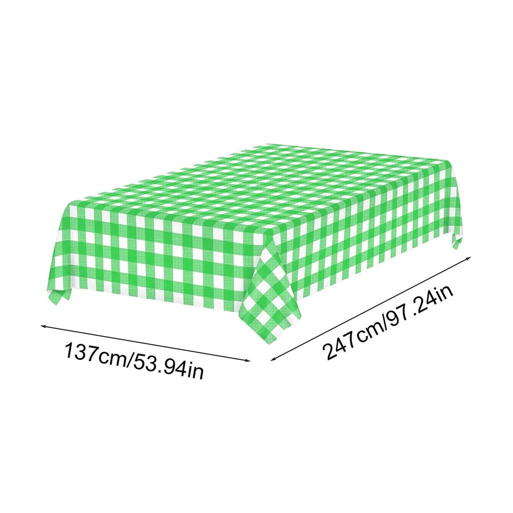 Gingham Tablecloth Rectangle Oktoberfest Table Covers Heavy Duty Covers Waterproof Party Decor for Cafe Camping Backyard BBQ