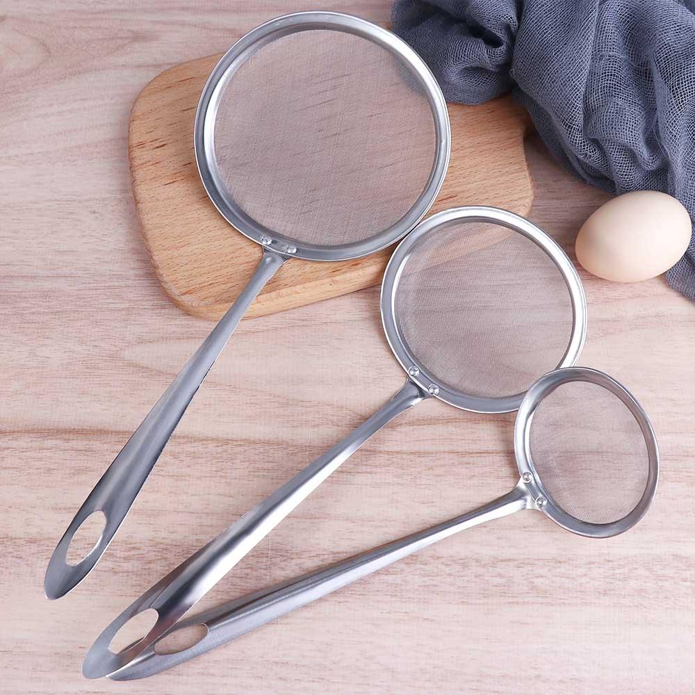 Mesh Practical Baking Kitchen Kitchen Gadget Sifting Filter Spoon Strainer Oil Skimmer Colander