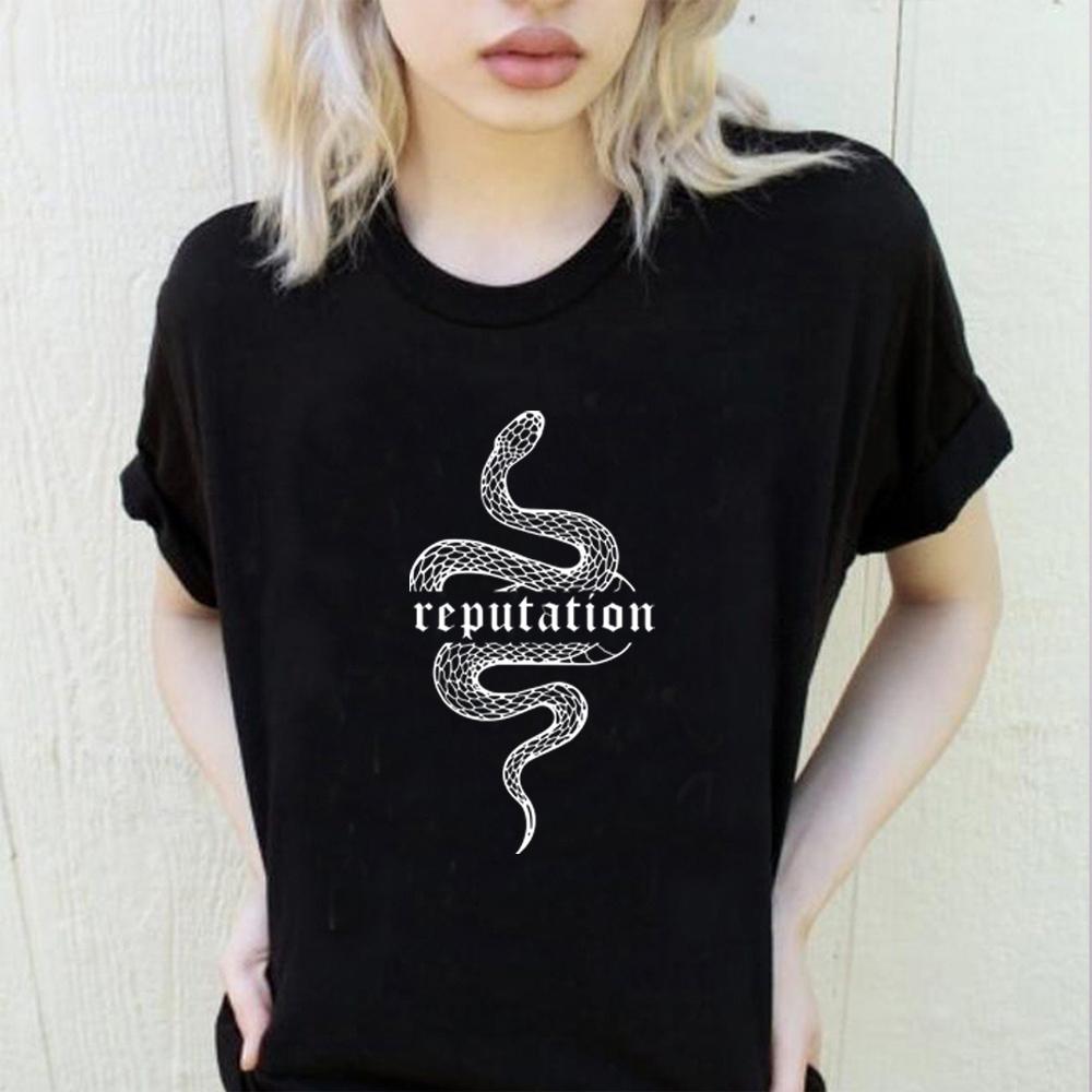 Reputation Snake T Shirt Look What You Made Me Do Shirt  Women Clothes Goth Tshirt Unisex Vintage Shirt Snake Graphic Tees