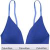 Letter Jacquard Thin Lined Triangle Bra Women Underwear Bright-Blue QF5650-542