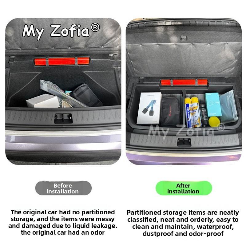 Multifunctional Waterproof Anti-Scratch Car Trunk Storage Box Interior Upgrade Organizer Accessories For Voyah Courage 2025 2026 S3