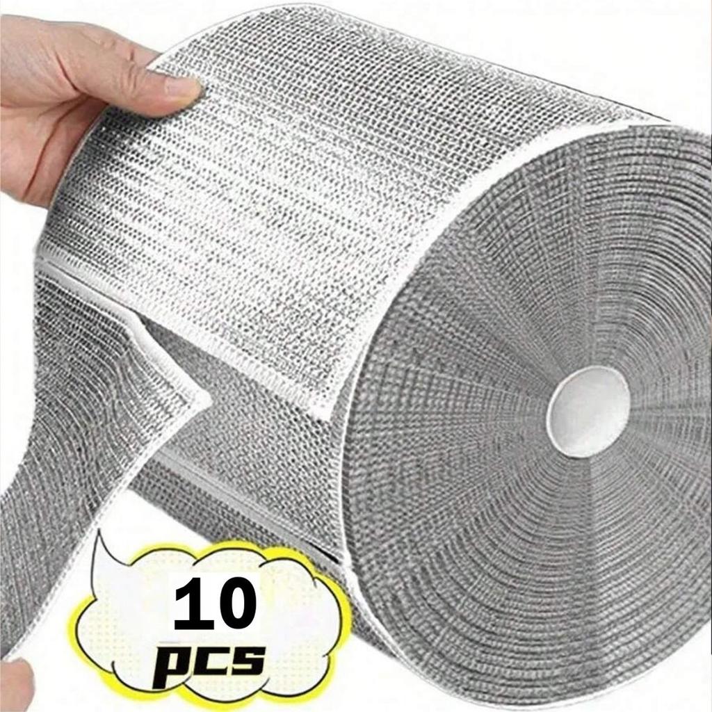 Magic Cleaning Cloth Metal Silver Wire Rags Kitchen Dish Pot Wash Dishing Cloths Towel Clean Tools
