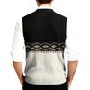Men's V-Neck Sleeveless Knit Cardigan Vest