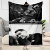 Football Legend Celebration Blanket Soft Warm Cozy Perfect for Chair Picnics Seaside All-Season Use Modern Style