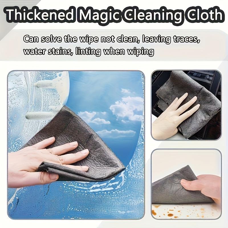10pcs Magic Glass Cleaning Cloths - Thickened Microfiber Wipes, Suitable for Windows, Mirrors, Cars, and Kitchen Bathroom Surfaces, Practical Design