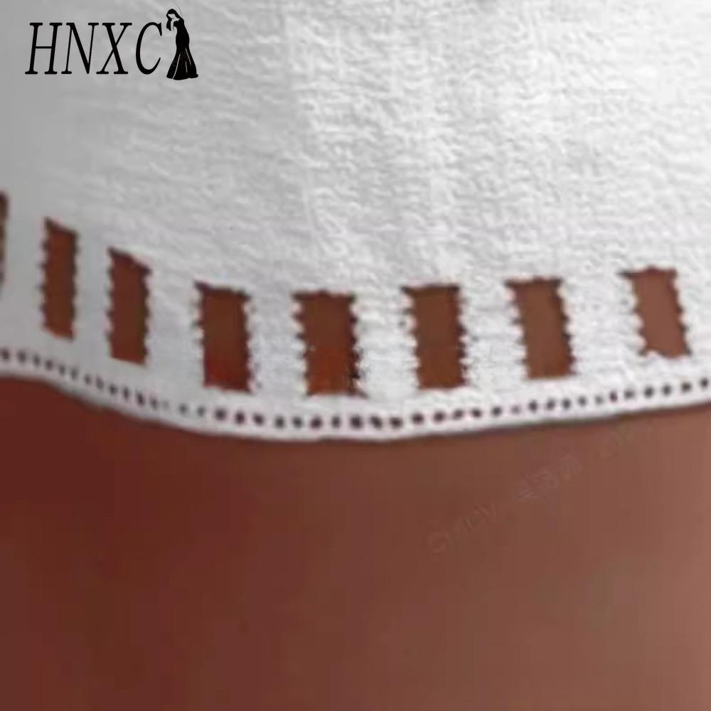 HNXC Женские летние белые хлопково-льняные брюки с карманами, винтажные повседневные прямые брюки на резинке