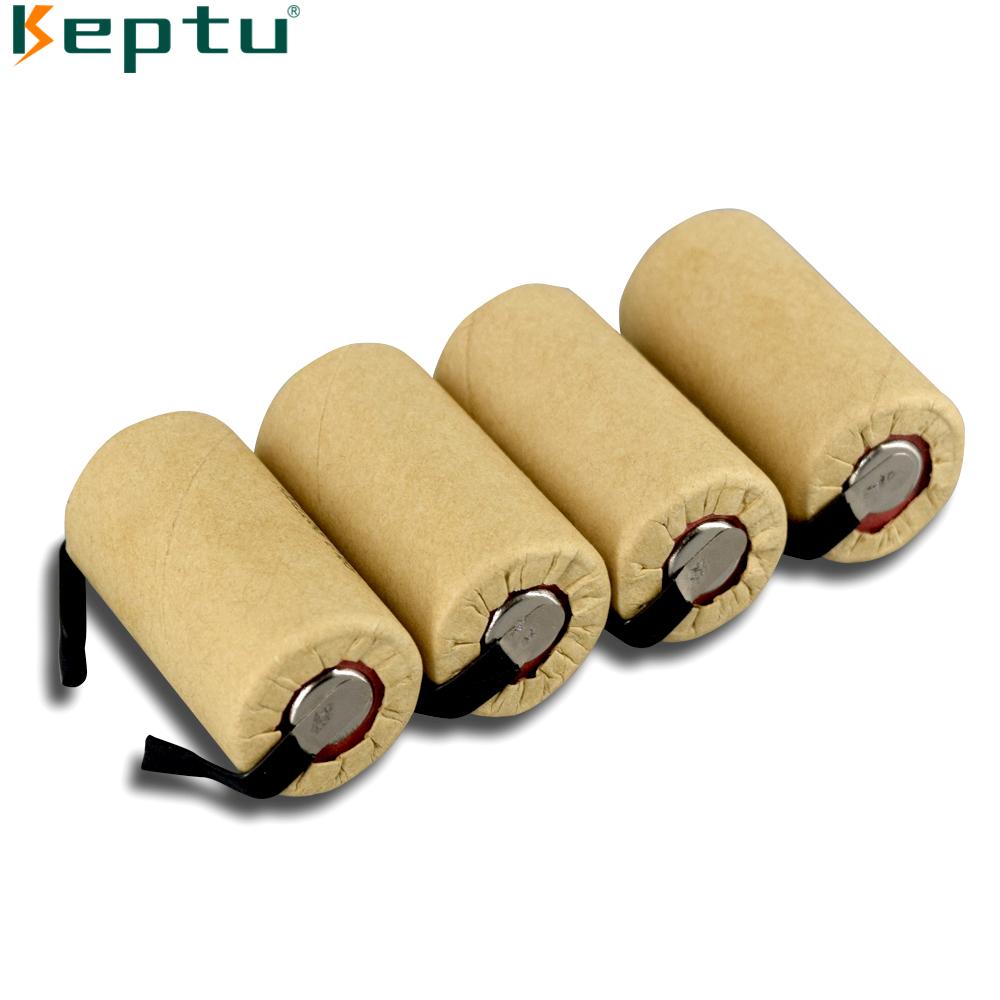 Аккумулятор высокой мощности KEPTU 1,2 В 2200 мАч Ni-CD для отверток и электродрелей – 10C Sub C, долговечный и перезаряжаемый