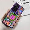 INS Fashion Sardines Phone Case For Samsung Galaxy S25 Edge S24 S23 S22 S21 S20 Ultra Funda Silicone Silver Cover