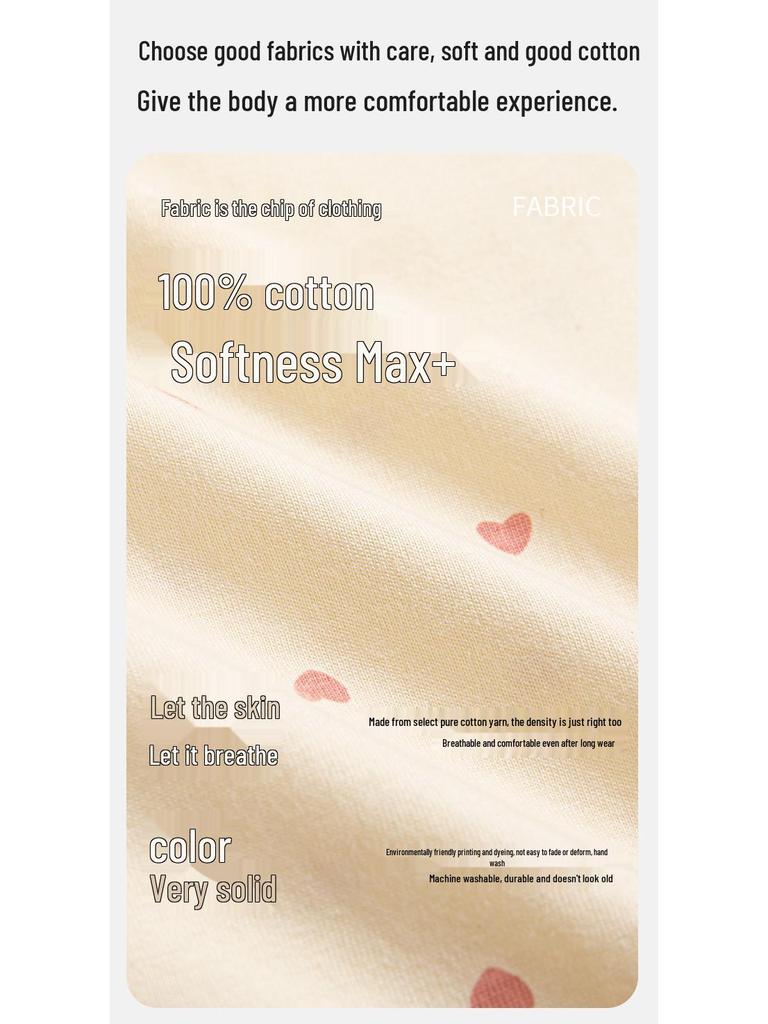 Женская пижама милого стиля с длинным рукавом, средней длины, из хлопка, для осени