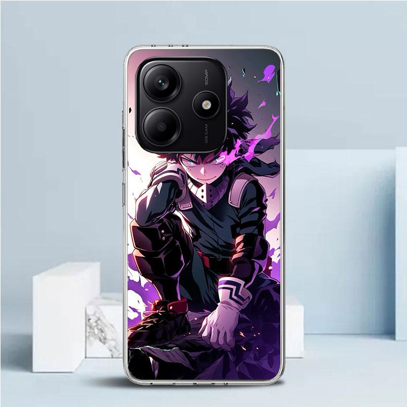 Midoriya Izuku Deku MHA My Hero Phone Case For Xiaomi Redmi Note 15 14 14S 13 12S 12 Pro Plus 11S 11 11T 11E 10S 10 + Soft TPU B
