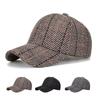 Women Autumn Winter Plaid Cap Baseball Cap Men Sun Hat Ponytail Panama Cap Visor Hats Snapback Hat