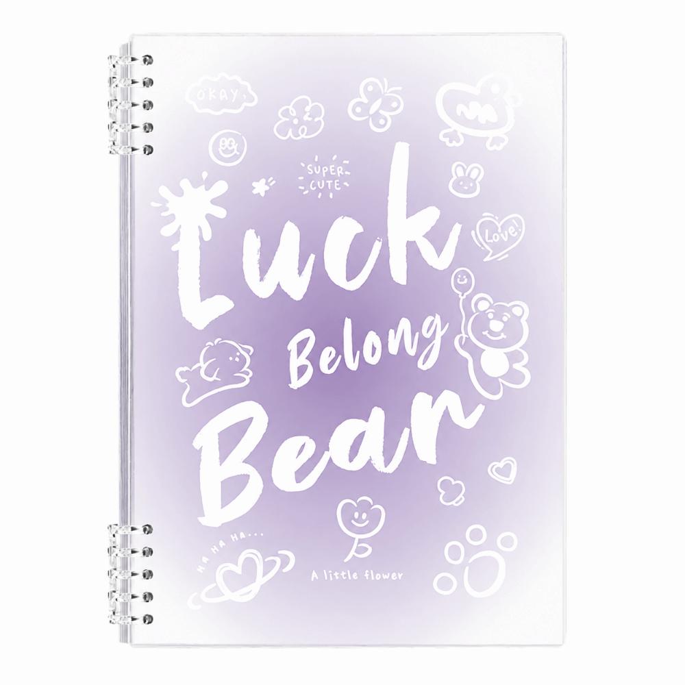 Gradient Color Binder Notebook Detachable Notepad Durable Loose-leaf Notebook  Studnets