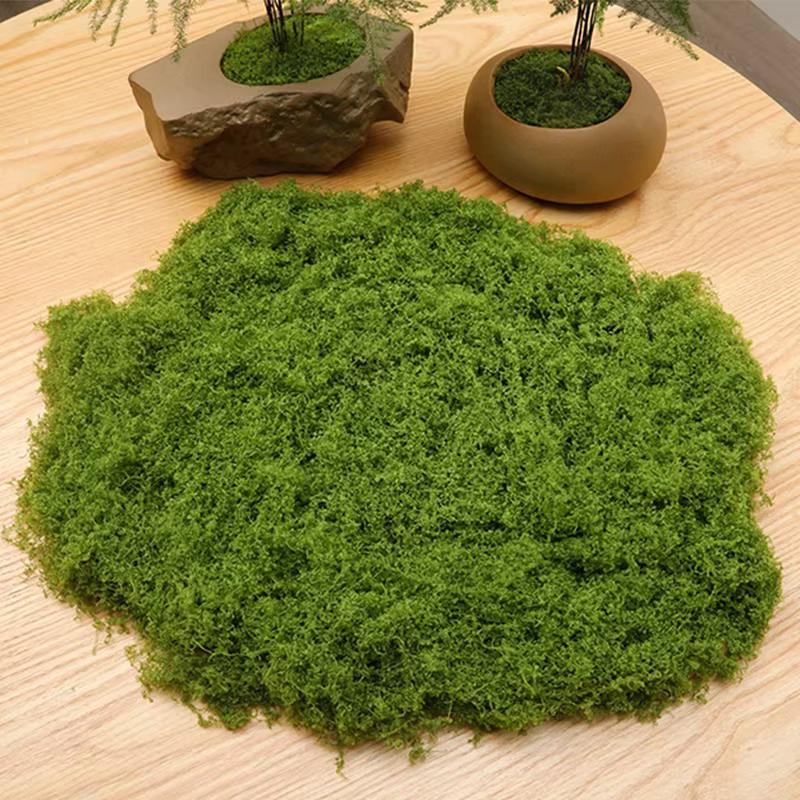 100G Fake Moss Diy Crafts Artificial Moss Faux Green Plants Home Room Garden Decoration Mini Landscape Fake Grass