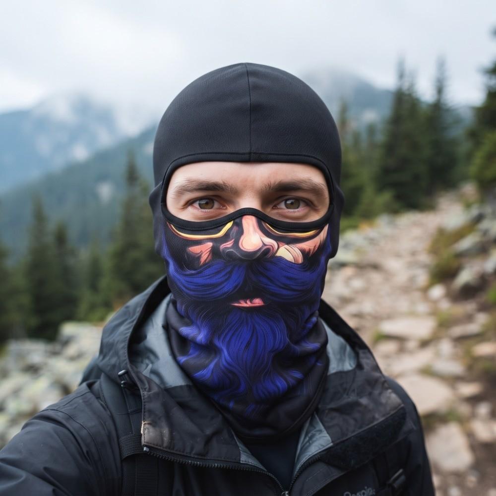 Beard Pattern Full Face Scarf Breathable Head Cover Cap Hood Caps Cycling Mask Outdoor