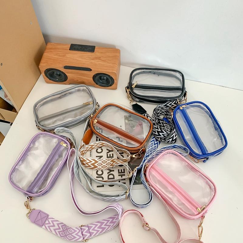 Прозрачная маленькая сумка-мессенджер из ПВХ, мужская пляжная сумка на плечо, женская прозрачная сумка-мессенджер