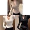 Polyester Long Sleeve V Neck T Shirt For Office Wear And Casual Fashion