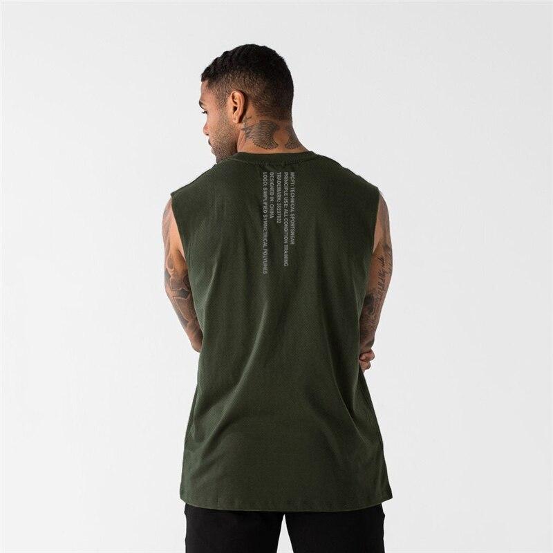 Muscleguys Трендовый спортивный жилет с персонализированным принтом, профессиональная футболка без рукавов для спортзала, доступны 5 цветов, мужские майки для фитнеса, бодибилдинга