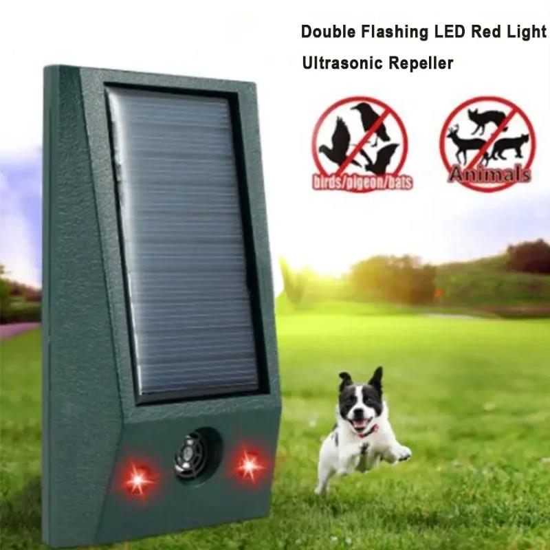 Мини Электронный Ультразвуковой Отпугиватель Птиц IP66 Водонепроницаемый Отпугиватель Голубей Сильный Светодиодный Мигающий Контроллер Вредителей для Сада Двора