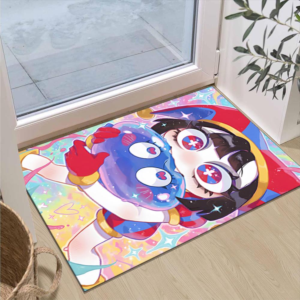 The Magic Digital Circus Printed Carpet Non-Slip Floor Mat For Entryway Hallway Bathroom And Kitchen