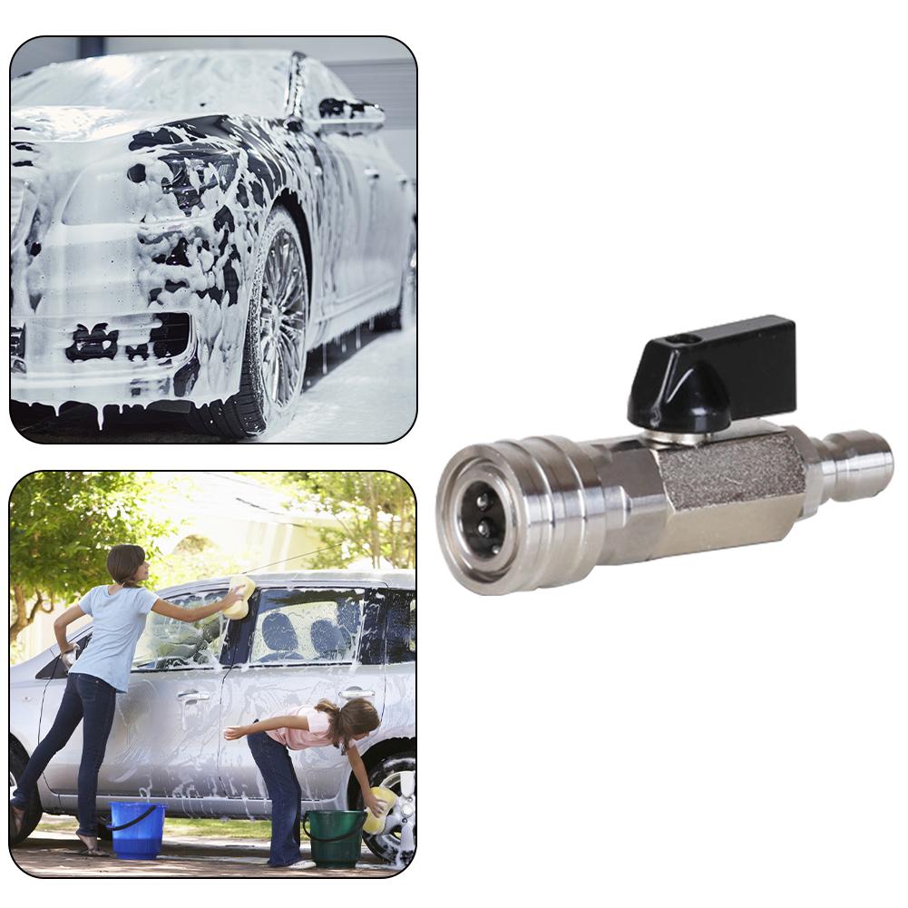 Контрольный переключатель потока воды с быстроразъемным соединителем 3/8 или 1/4 дюйма, шаровой кран для перекрытия, шаровой кран для аппарата высокого давления