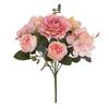 Silk Peony Artificial Flowers Fake  Bouquet Wedding Party Decor